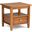 Warm Shaker Solid Wood End Table In Light Golden Brown
