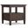Warm Shaker Solid Wood End Table In Warm Walnut Brown