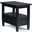Warm Shaker Solid Wood Narrow Side Table In Black