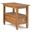 Warm Shaker Solid Wood Narrow Side Table In Light Golden Brown