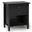 Warm Shaker Solid Wood Nightstand In Black