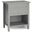 Warm Shaker Solid Wood Nightstand In Fog Grey
