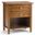 Warm Shaker Solid Wood Nightstand In Light Golden Brown