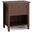 Warm Shaker Solid Wood Nightstand In Russet Brown