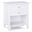 Warm Shaker Solid Wood Nightstand In White