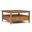 Warm Shaker Solid Wood Square Coffee Table In Light Golden Brown