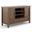 Warm Shaker Solid Wood TV Media Stand In Rustic Natural Aged Brown