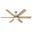 Warrant 60 Inch Energy Star Ceiling Fan with LED Light Kit and Wall Control In Brushed Nickel and Drifted Oak