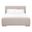 Stitch and Hand Warren Queen Bed In Jute and Natural Gray