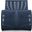 Wave Chaise Lounge In Midnight Blue