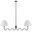 Wave Squiggle 2-Arm Pendant Light In Black