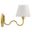 Wave Squiggle Arm Wall Sconce In Brass