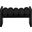 Waverly Boucle Fabric 32" Bench In Black