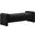 Waverly Boucle Fabric Bench In Black