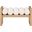 Waverly 32 Inch Boucle Fabric Bench In Cream