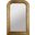 Waverly Gold Leaf Hand Carved Top Rectangular Mirror
