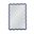Wavy Camellia Rectangular Wall Mirror In Navy