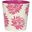 Wbdahliap Pink And Cream Floral Oval Wastebasket