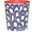 Wbgaston-Nvo Navy Cream And Orange Oval Wastebasket