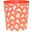 Wbgastonor Orange And Cream Oval Wastebasket
