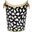 Wblionov-Blp Black Leopard And Lion Handles Oval Wastebasket