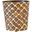Wbmoroccobg Gold Leaf And Brown Pattern Oval Wastebasket