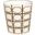 Wbsquaredbr Cream And Brown Squares Oval Wastebasket