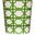 Wbsquaredgr Cream And Green Squares Oval Wastebasket