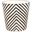Wbze Black And White Zebra Oval Wastebasket