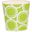Wbzebbgr Green And Cream Bubble Oval Wastebasket