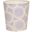 Wbzebblv Lavendar And Cream Bubble Oval Wastebasket