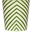 Wbzeg Zebra Green And Cream Oval Wastebasket