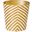 Wbzego Gold And Cream Zebra Wastebasket