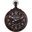 Weathered Iron Framed Wall Clock In Distressed Black