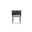 Weaver Dining Armchair Set of 2 Black Powder Coated Steel Base In Sauvage and Concrete
