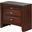 Global Furniture Linda 2 Drawer Nightstand in Merlot