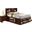 Global Furniture Linda King Storage Bed in Merlot