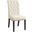 Alana Upholstered Side Chairs Beige and Smokey Black Set of 2