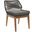 Wellspring Outdoor Patio Teak Wood Dining Chair In Gray Graphite