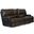 Wembley Lay Flat Reclining Console Loveseat In Chocolate
