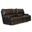 Wembley Power Lay Flat Reclining Console Loveseat with Power Adjustable Headrest In Chocolate