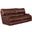 Wembley Walnut Lay Flat Reclining Sofa