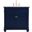 Wesley 36 Inch Single Bathroom Vanity Set In Blue