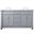 Wesley 60 Inch Double Bathroom Vanity Set In Grey