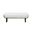 West Kensington Accent Bench In Cream Puff and Medium Espresso