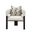 West Kensington Accent Chair In Buff and Medium Espresso