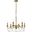 Westley 6 Lights Pendant In Brass LD7048D24BR