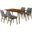 Westmont and Azalea Charcoal and Walnut 5-Piece Dining Set