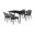Westmont and Juno Charcoal and Black 5-Piece Dining Set