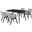 Westmont and Renzo Gray and Black 5-Piece Dining Set